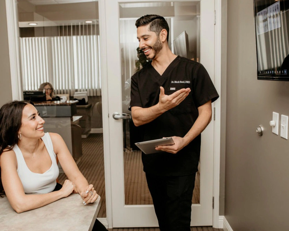 dr. anthony mark saad with patient